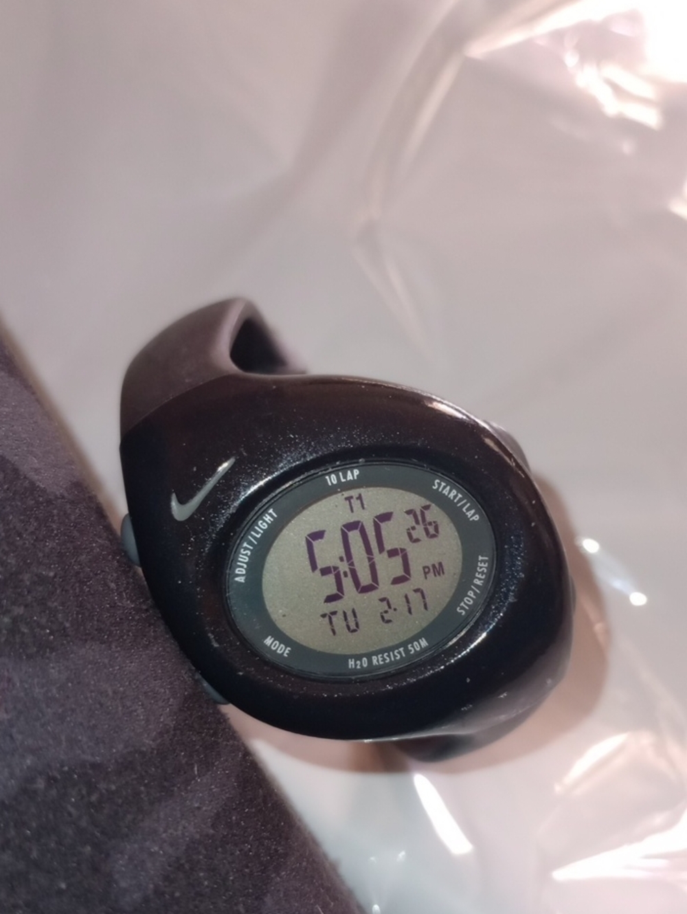 NIKE BOWER MAN Women’s Black Water Resistant Digital Alarm Date Sport Watch